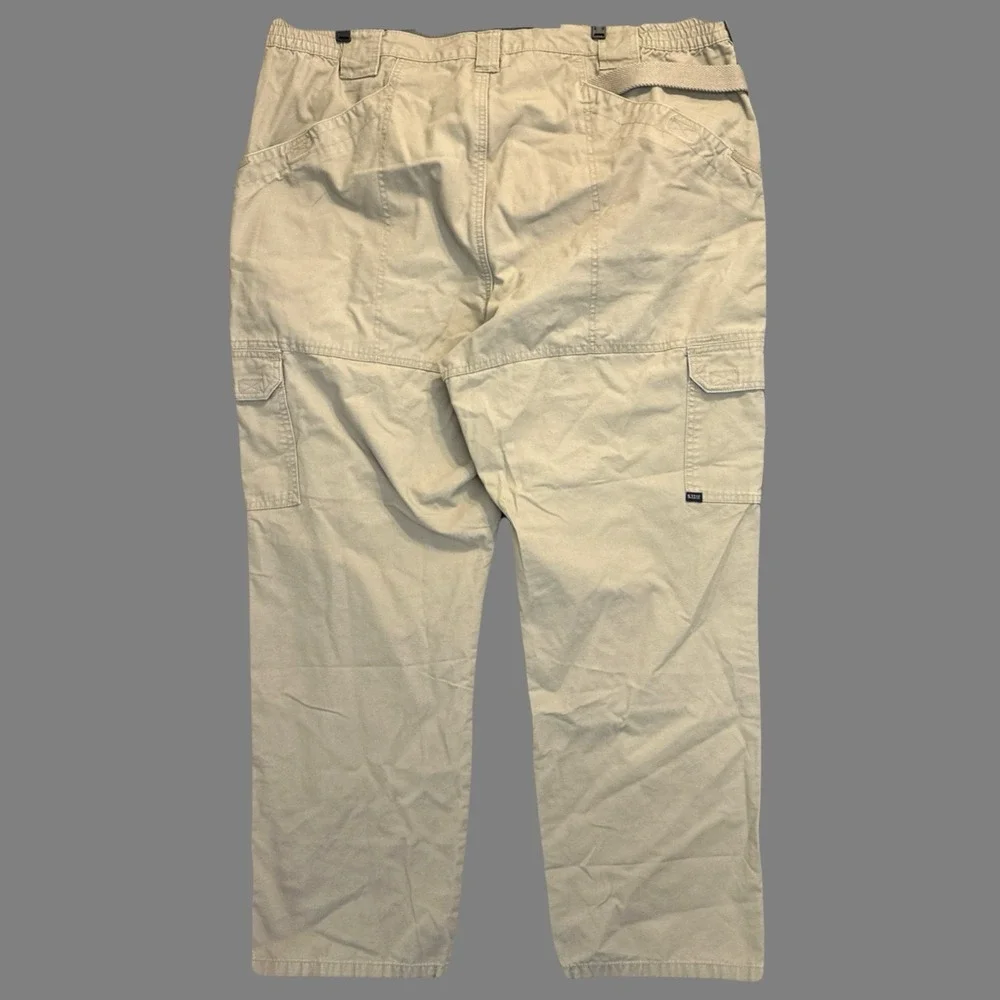 5.11 Tactical Cotton Canvas Cargo Pant Mens Size 44x32 Khaki Regular Fit 74251 - Picture 6 of 13
